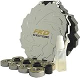 FKD Abec-7 Compact Gold Steel Shield Skateboard Bearings Set