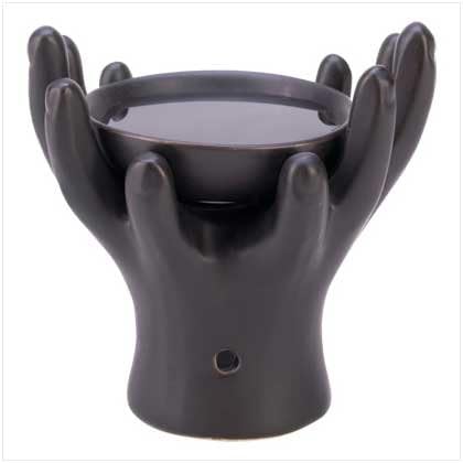 Modern Art Hands Massage candle Wax Oil warmer Burner