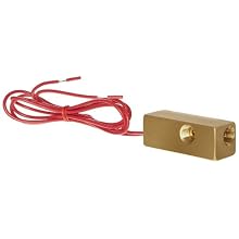 Gems Sensors FS-927 Series Brass Compact Flow Switch, Elbow, Piston Type, Normally Closed, NPT Female