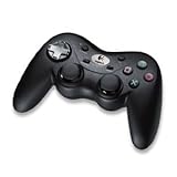 Logitech Cordless Precision Controller - Game pad - Sony PlayStation 3 - black