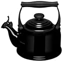 Le Creuset Traditional Kettle with Whistle, Black, 2.1 Litre