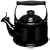 Le Creuset Traditional Kettle with Whistle, Black, 2.1 Litre