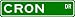 CRON Street Sign ~ Personalized Family Lastname Sign ~ Gameroom, Basement, Garage Sign **