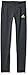 adidas Girls' Big Girls' 3 Strip Block Tight, Dark Grey/Semi Solar Slime, Medium