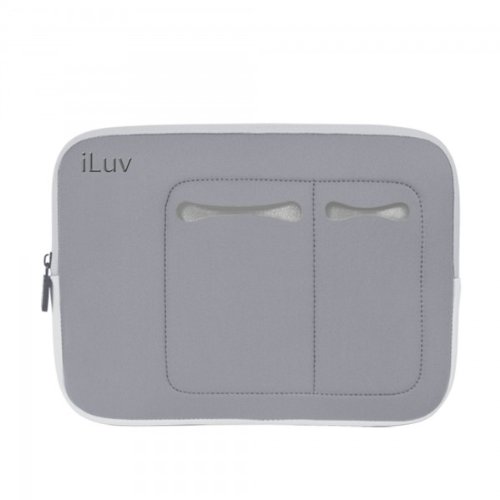 iLuv Mini Laptop Sleeve for 13' MacBook Pro, MacBook Air, and other 13' Laptops - Grey (iBG2010GRY)