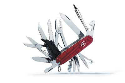 Click here to buy Victorinox Knives CyberTool 41, Translucent Ruby, 91mm by Victorinox Knives.
