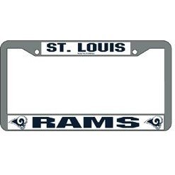 St. Louis Rams Chrome License Plate Frame