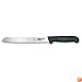 Victorinox Cutlery 8-Inch Wavy Edge Bread Knife, Black Fibrox Handle
