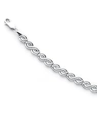 925 Sterling Silver Hi-Polished Celtic Bracelet