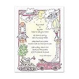 Transportation Birthday Party Invitations