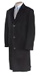 Men's Knee Length Cashmere Blend Overcoat