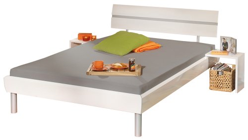 Links Link 55100140 Bett Blanka MDF 140 x 200 cm wei? hochglanz