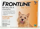 6 PACK Frontline Top Spot Orange: For Dogs up to 22 lbs.