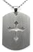 God's Army Titanium Cross Dog Tag Pendant