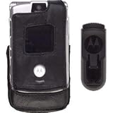Motorola Leather Case with Clip for the RAZR V3