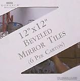 Stanley Monarch 6 Piece 12in. x 12in. Mirror Tiles With Bevel Edge 20-1000