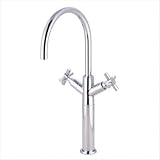 Vilbosch Vessel Sink Faucet with Metal Cross Handles Finish: Polished Chrome
