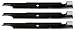 USA Mower Blades (3 U10180BP Standard High-Lift for Windsor 50-3055 50-3160 Bobcat 42180B Length 21 in. Width 2-1/2 in. Thickness .250 in. Center Hole 5/8 in. 61 in. Deck