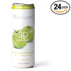 Revolution Tea 3D Multi Dimensional Beverage, Green Apple White Tea, 12-Ounce Cans (Pack of 24)