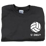 Tandem Exclamation Volleyball Black Tee SIZE Medium Tandem Exclamation Volleyball Black Tee SIZE Medium