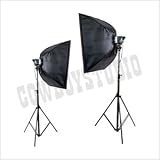 CowboyStudio 600 W Second Photo Studio Monolight Strobe Flash Lighting Kit - 2 Studio...