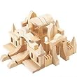Architectural structures, 16 shapes, 87-piece hardwood building blocks set
