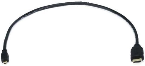 Professional 3 FT GoPro HERO3+ Military Bundle Micro-HDMI to HDMI High Speed Cable with Ethernet (1 Foot/0.3 Meter/Type A to D)! (Black)