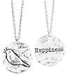 REVERSABLE Bluebird of Happiness Medallion Necklace - 18" Chain by Lavishy