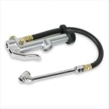 Deluxe Dual Foot Chuck Inflator with 12 in. Hose, Sight Glass Indicator, 10-120 PSI