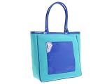 Liz Claiborne Snow Cone Pop Tote Blue/Green