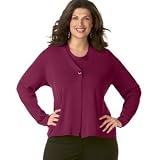 Charter Club Plus Size Single-Button V-Neck Cardigan at Charter Club