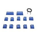 Rosewill 104 Keys Mechanical Double Shot Keycaps with Puller for Mechanical Keyboards, Blue (RIKC-13002)
