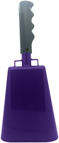 Various Sizes and Team Colors Cowbell with Stick Grip Handle Bell for Cheering at Sporting & Wedding Events - Cow Bell by Stewart Trading