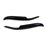 92-95 Honda Civic Headlights Eyelids Eyebrows Black 93 94 by AutoGrimmig