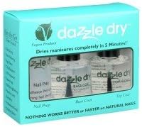 Dazzle DryTM Nail Polish System Kit 4 pc with 0.5 fl.oz./15 ml Polar Jade Nail Lacquer