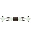 Energy Star 4 Light Bath Bar - New Tortoise Shell Finish : Cream Scavo Glass