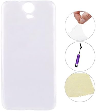 For HTC One E9 Plus Case,Bestgoods® For HTC One E9 Plus Ultra-thin Super Light Clear Soft TPU Phone Back Case Cover Protective Skin (Transparent)