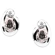 14K White Gold Morganite and Diamond Earrings