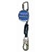 Guardian Fall Protection 10901 11-Foot Retractable Lifeline with 1-Inch Nylon Webbing, Rebar Hook and Carabineer