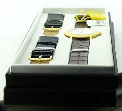 Invicta Men's 0066 Reserve Collection Slim Brown Leather Watch