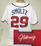 John Smoltz Signed White Atlanta Braves Majestic Jersey