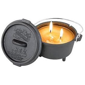 Camp Chef Lewis and Clark Collectible Dutch Oven Peach Cobbler Scented Candle by Camp Chef