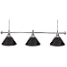 Trademark Premium 60 Inch 3 Shade Billiard Lamp Black and Silver, Black Trademark Premium 60 Inch 3 Shade Billiard Lamp Black and Silver, Black