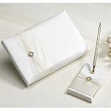Review Yacanna  / Ivory Diamond Wedding Guest Book and Pen Set