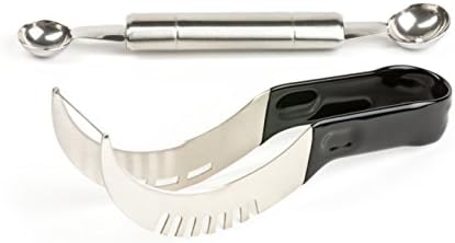 Link Kitchen High End Stainless Steel Watermelon Slicer Cutter Corer Server &amp; Melon Baller And Bonus E-Book