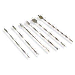 Extra-Long Wood-Boring Spade Bit Set - Carbon Steel by RRT