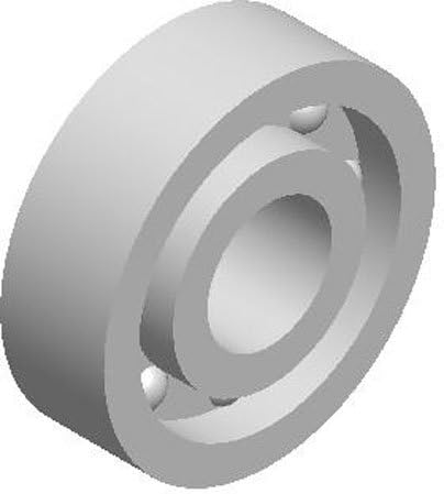 KMS Bearings Inc NNB-04 Plastic Ball Bearing 1/4 Nom I.D., 3/4 Nom. O.D.