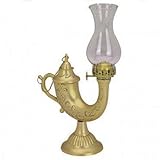 "ABC Products" - Antique Style ~ Aladdin - Lamp Aladdin Oil Lamp (Brass Finish With Glass Globe)*