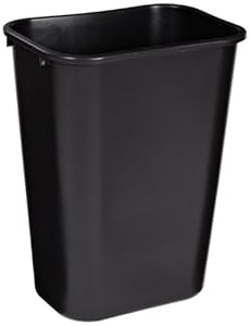 Rubbermaid Commercial 2957 10-Gallon Deskside Large Trash Can, Rectangular, 11