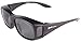 Rapid Eyewear Polarized OVERGLASSES SUNGLASSES that Fit Over Glasses for Men & Women. UV 400. For Driving, Cycling, Fishing and Other Sports. Matt Black